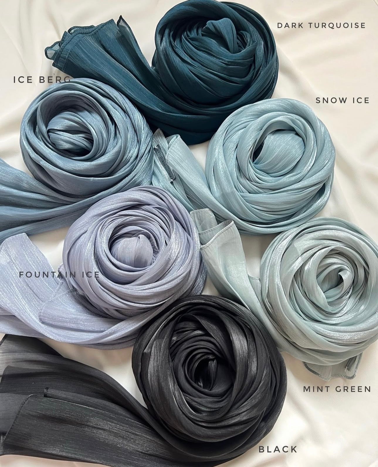 Organza Shimmer Hijabs
