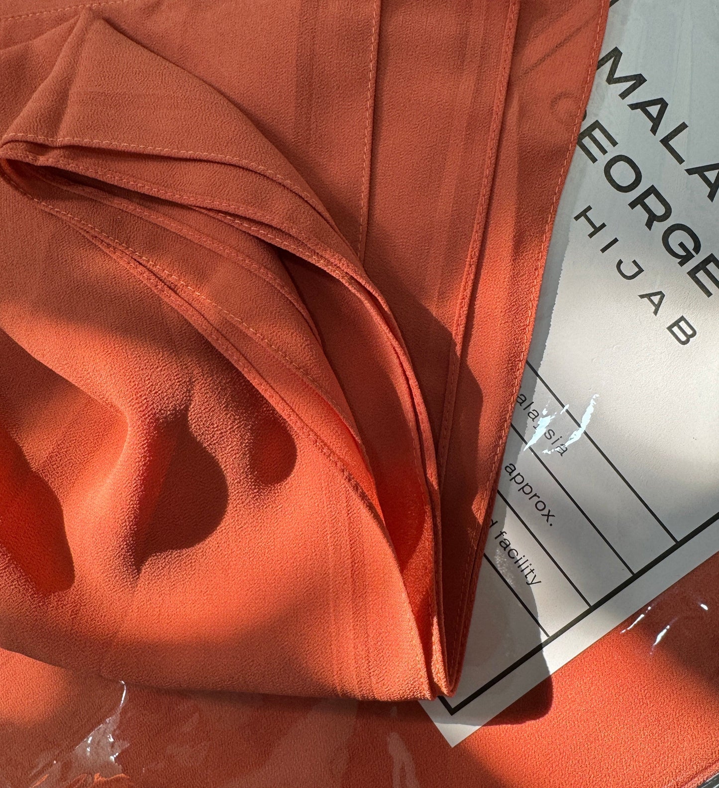 Peach - Malaysian Chiffon Hijab