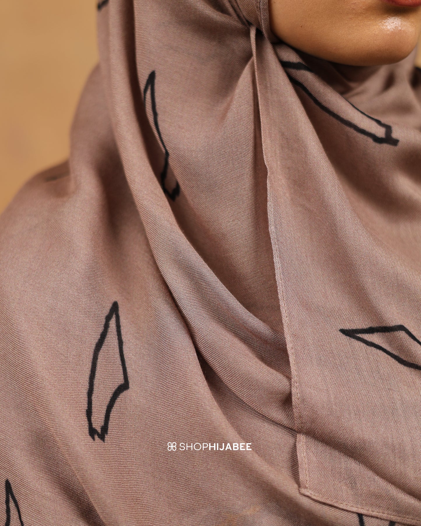 Sand / Palestine Printed Modal Hijab