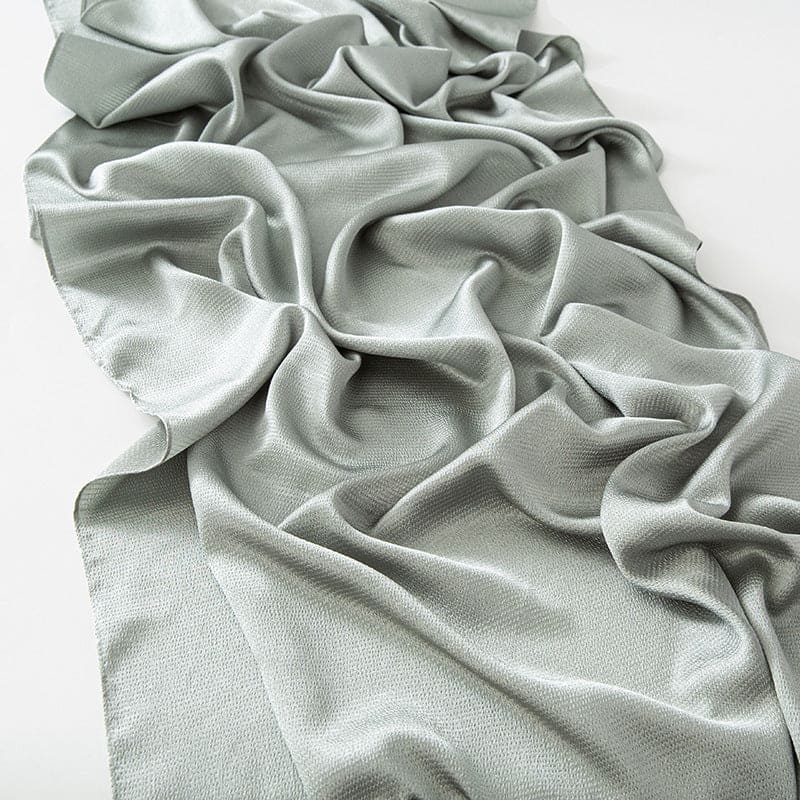 Sage Green - Textured Satin Hijab