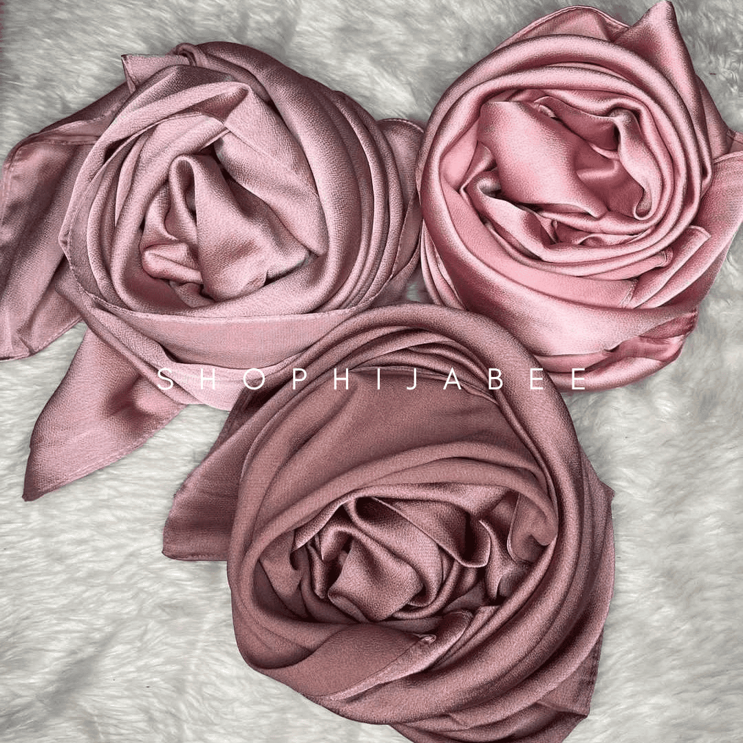 Black Turkish Satin Hijab