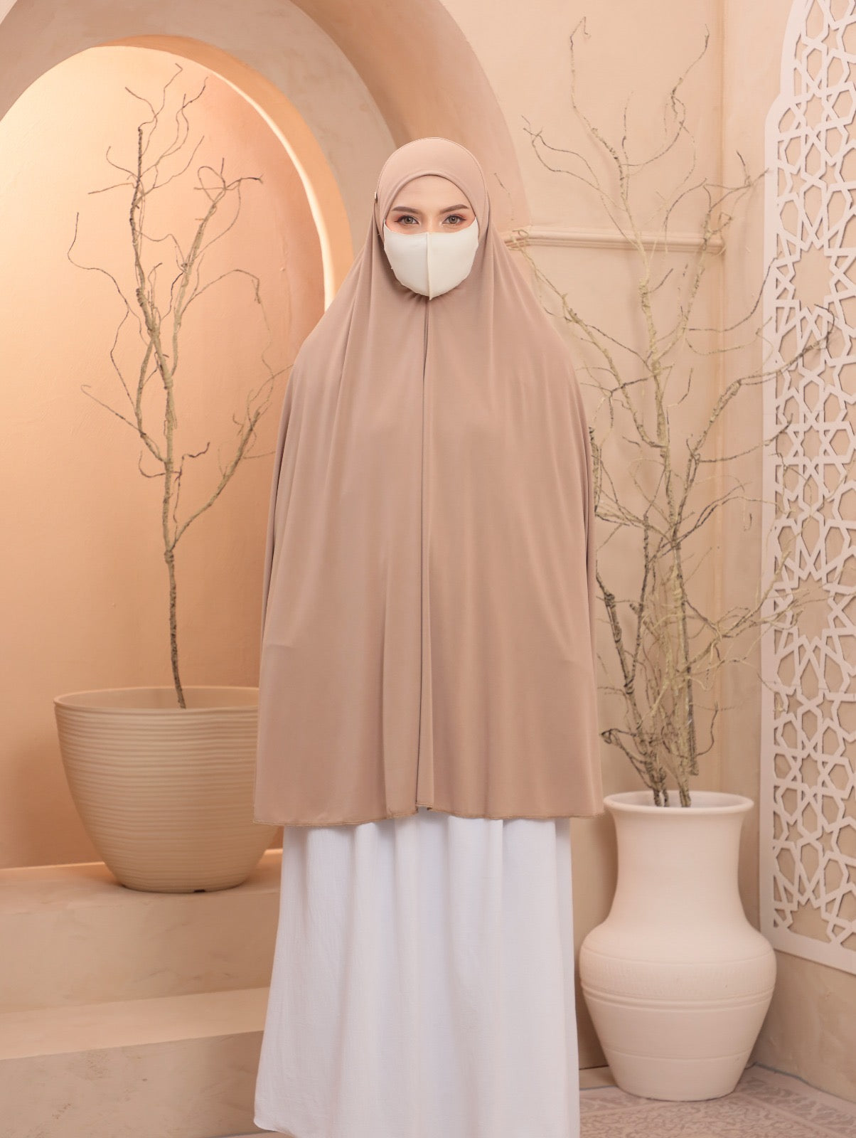 Latte/ Egyptian Instant Prayer Veil