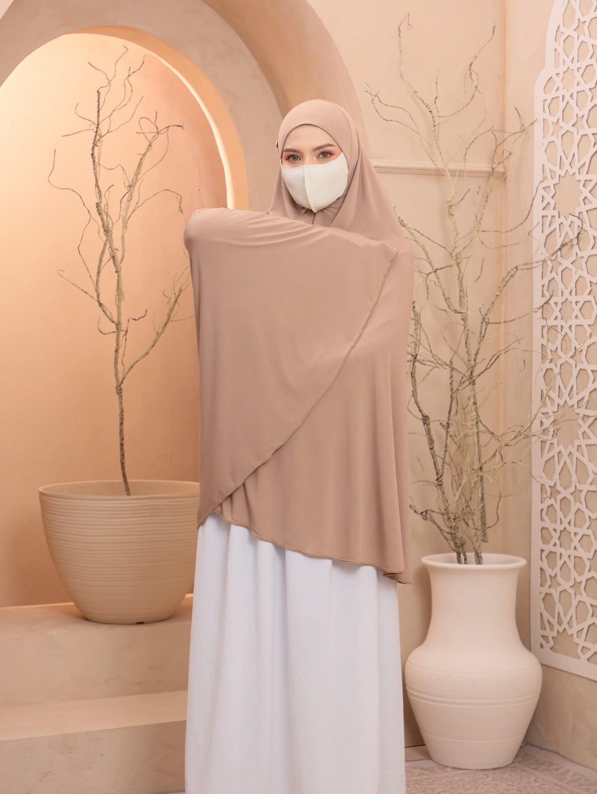 Latte/ Egyptian Instant Prayer Veil