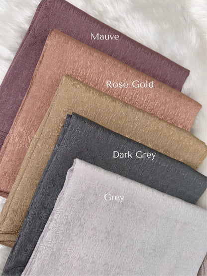 Malaysian Textured Satin Hijabs
