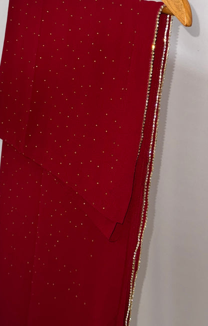 Luxury Rhinestone Lace Hijab