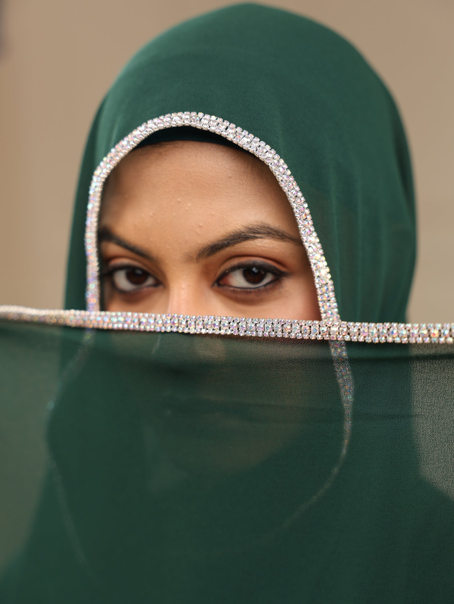 Bottle Green Royal Gemstone Hijab