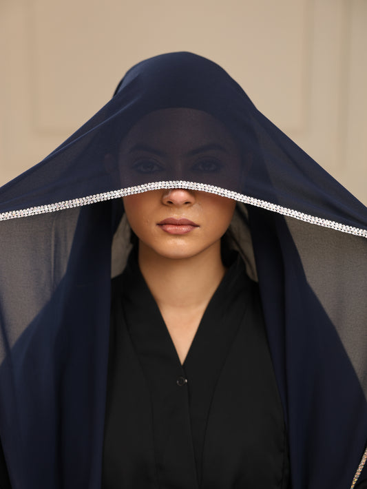 Blue Royal Gemstone Hijab