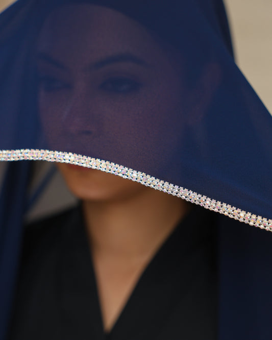 Blue Royal Gemstone Hijab