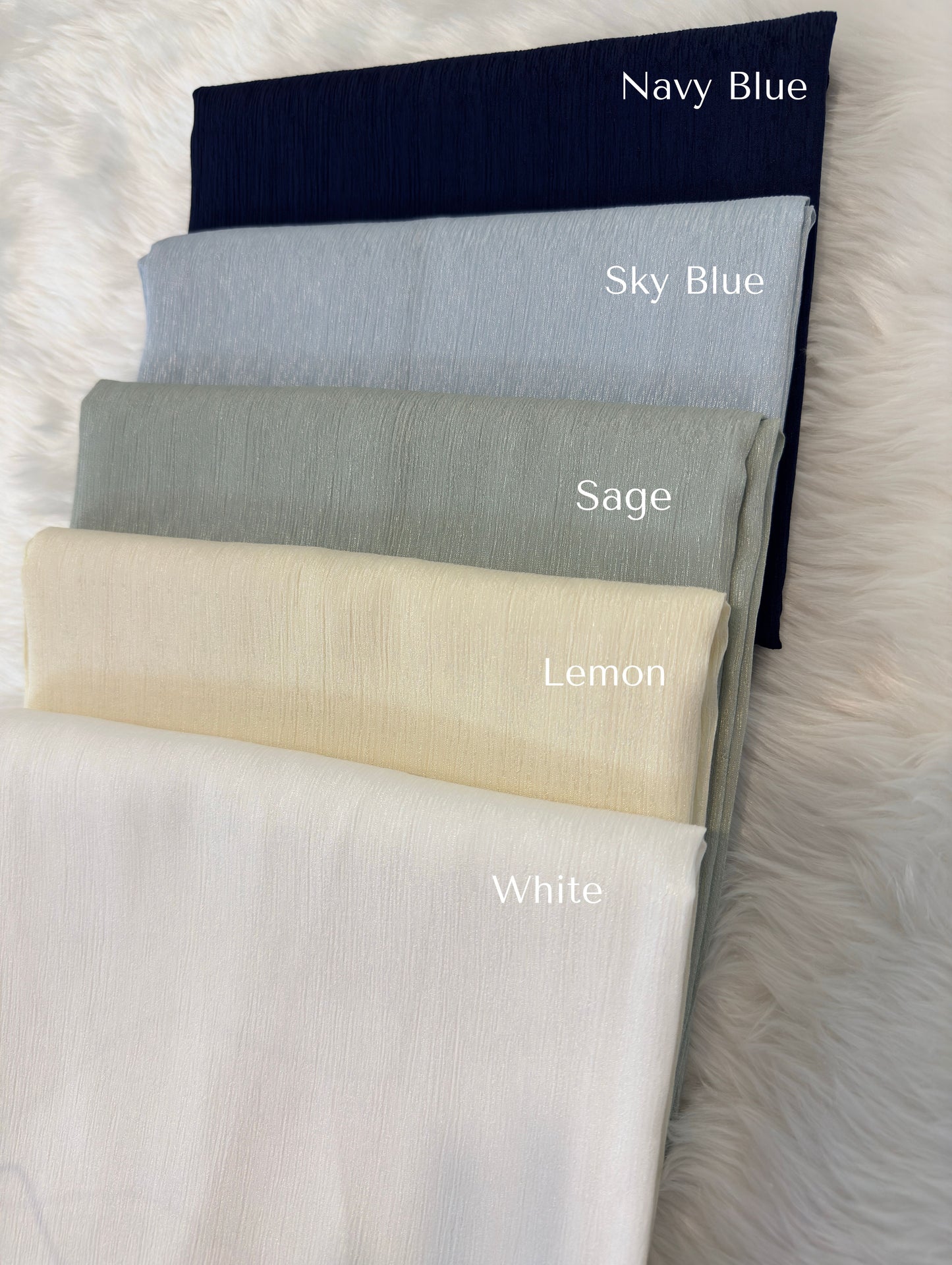 Malaysian Textured Satin Hijabs