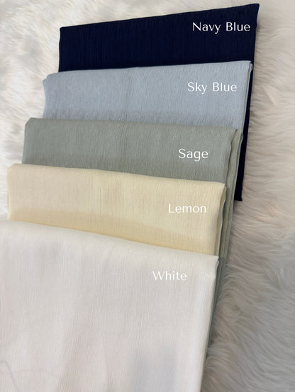 Malaysian Textured Satin Hijabs