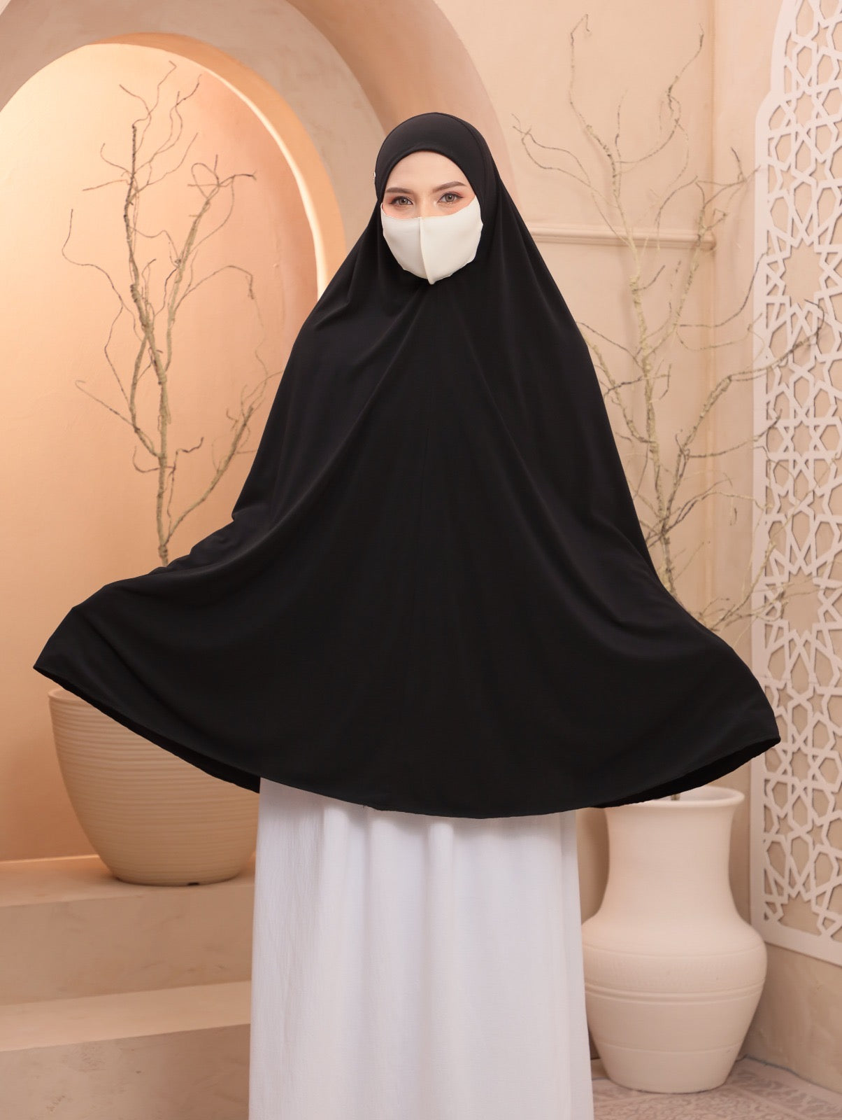 Black/ Egyptian Instant Prayer Veil
