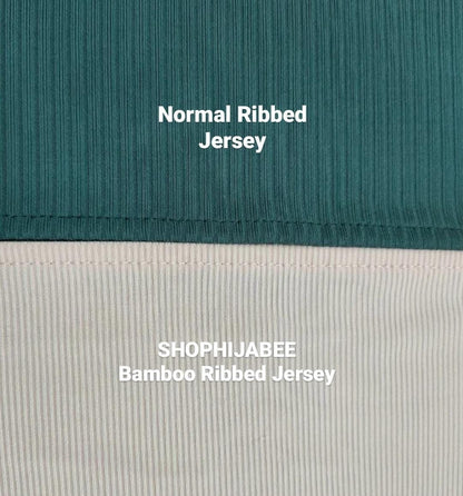 Bamboo Ribbed Jersey Hijabs