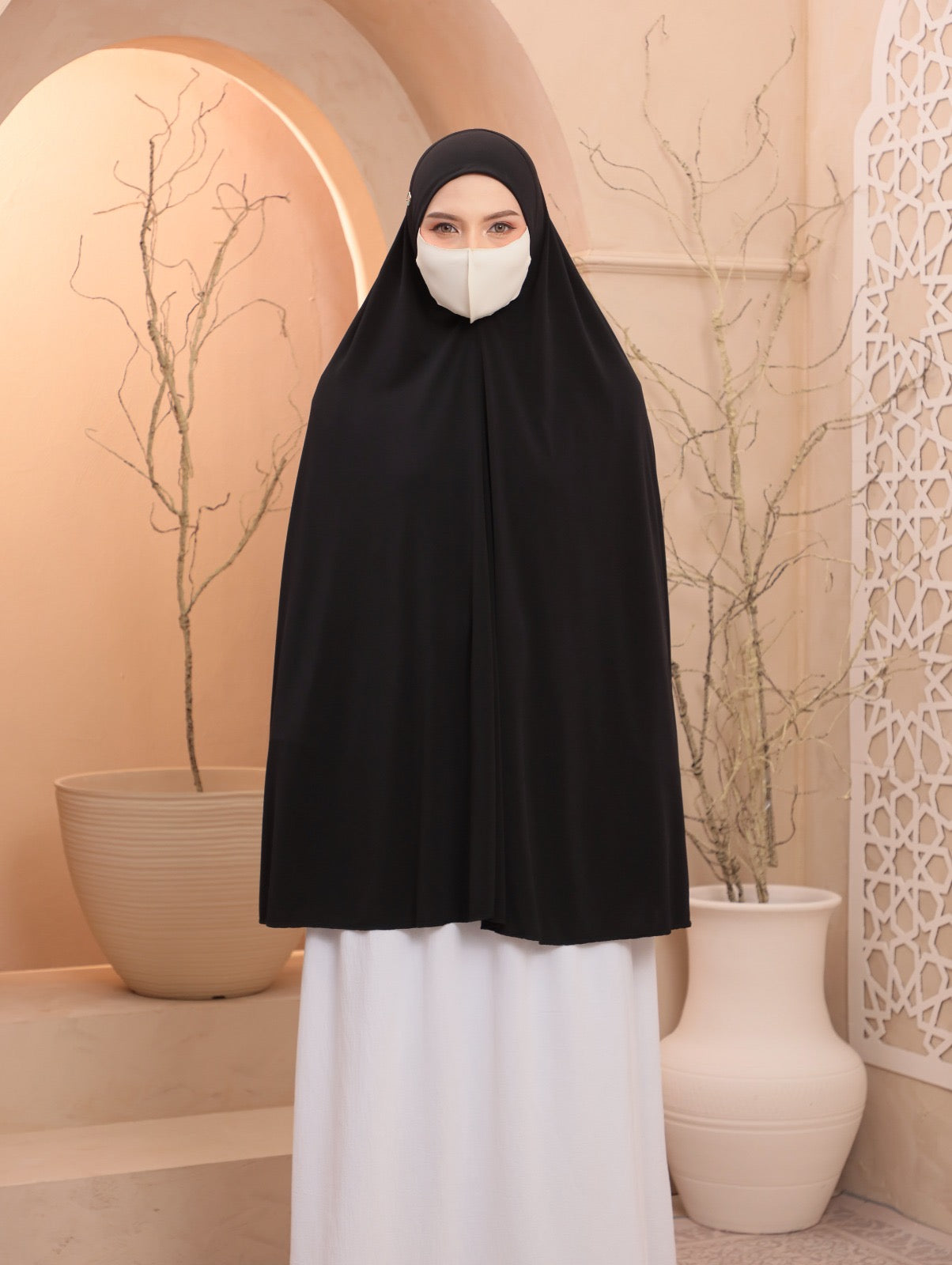Black/ Egyptian Instant Prayer Veil