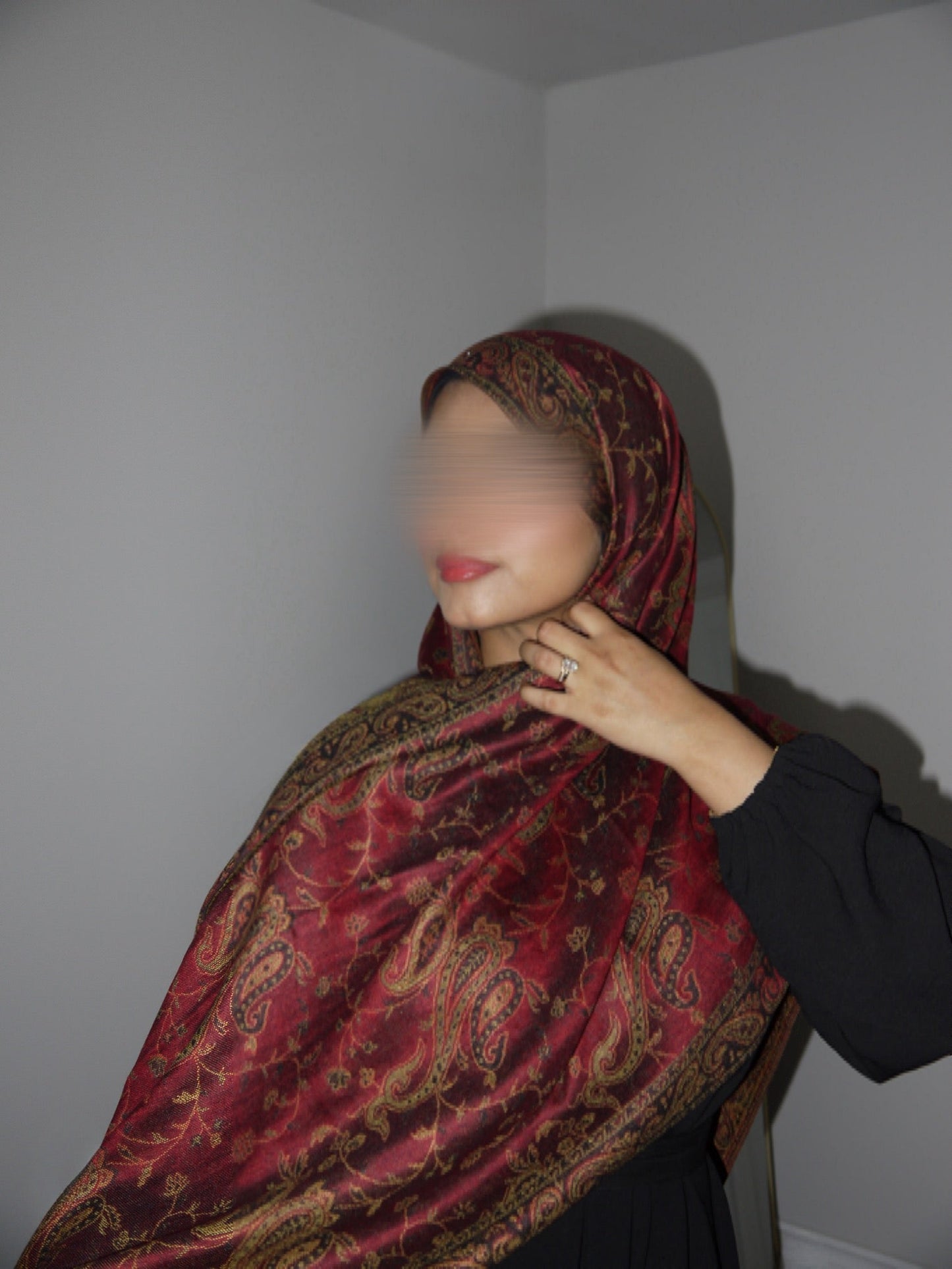 Ottoman Rose- Pashmina Hijab/ Royale Paisley Series