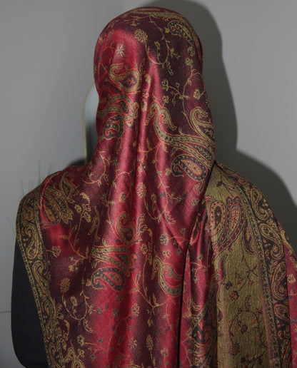 Ottoman Rose- Pashmina Hijab/ Royale Paisley Series