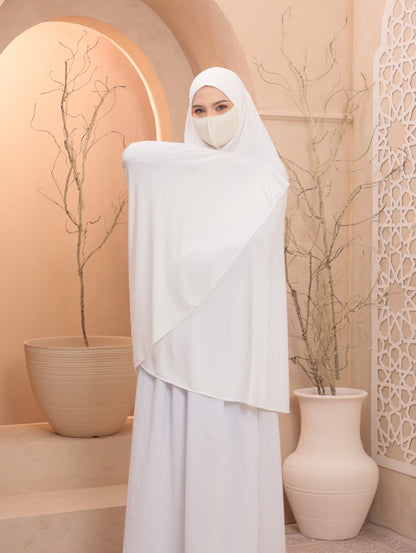 White / Egyptian Instant Prayer Veil