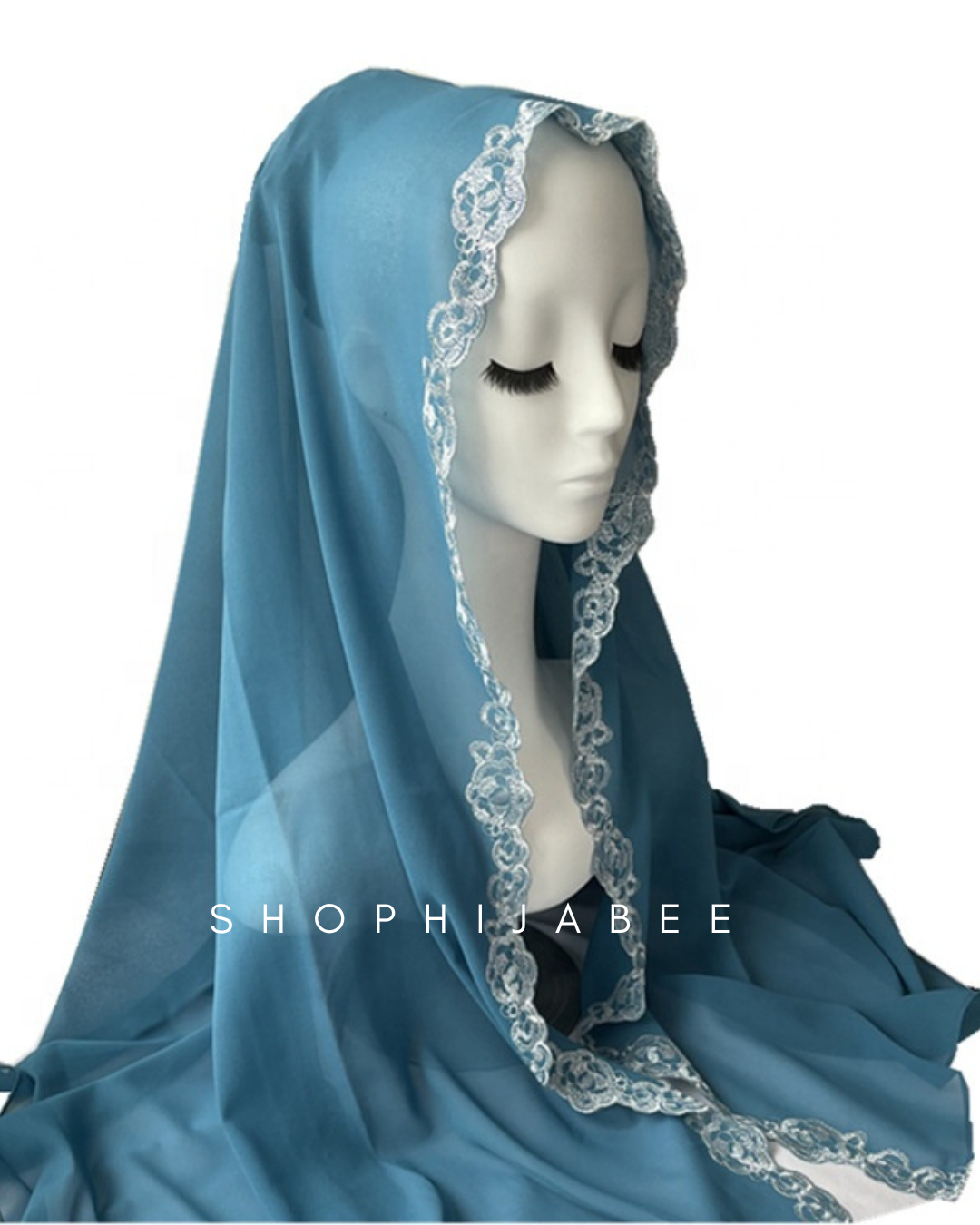 Rosette Embroidery Chiffon Hijabs