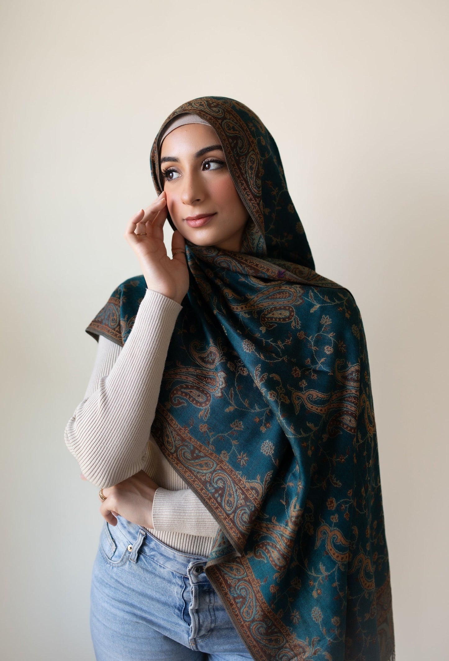 Peacock Pashmina Hijab