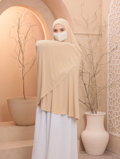 Beige/ Egyptian Instant Prayer Veil