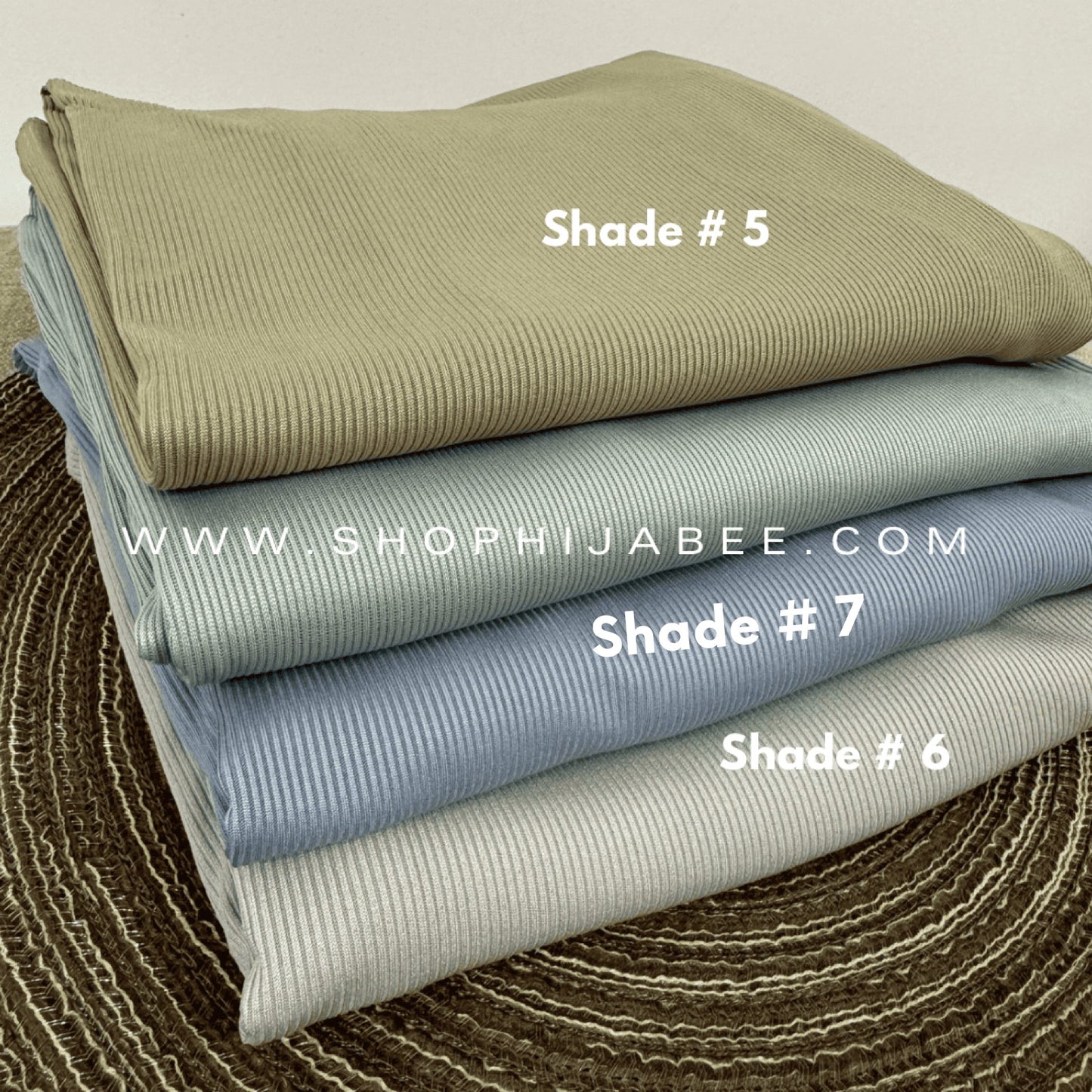 Bamboo Ribbed Jersey Hijabs