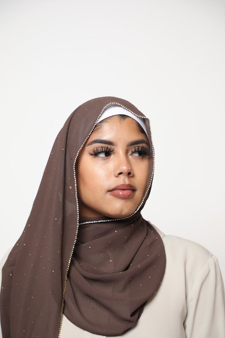 Luxury Rhinestone Lace Hijab