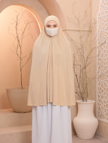 Beige/ Egyptian Instant Prayer Veil
