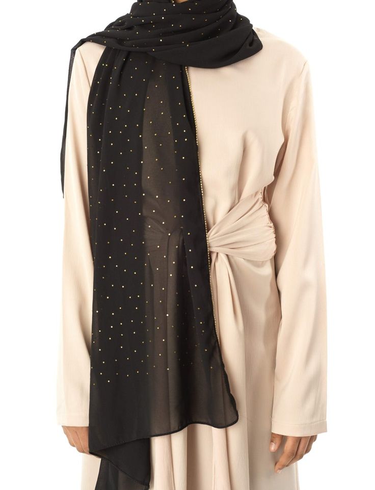 Luxury Rhinestone Lace Hijab