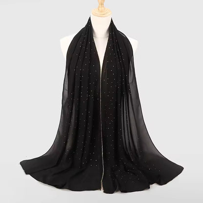 Luxury Rhinestone Lace Hijab