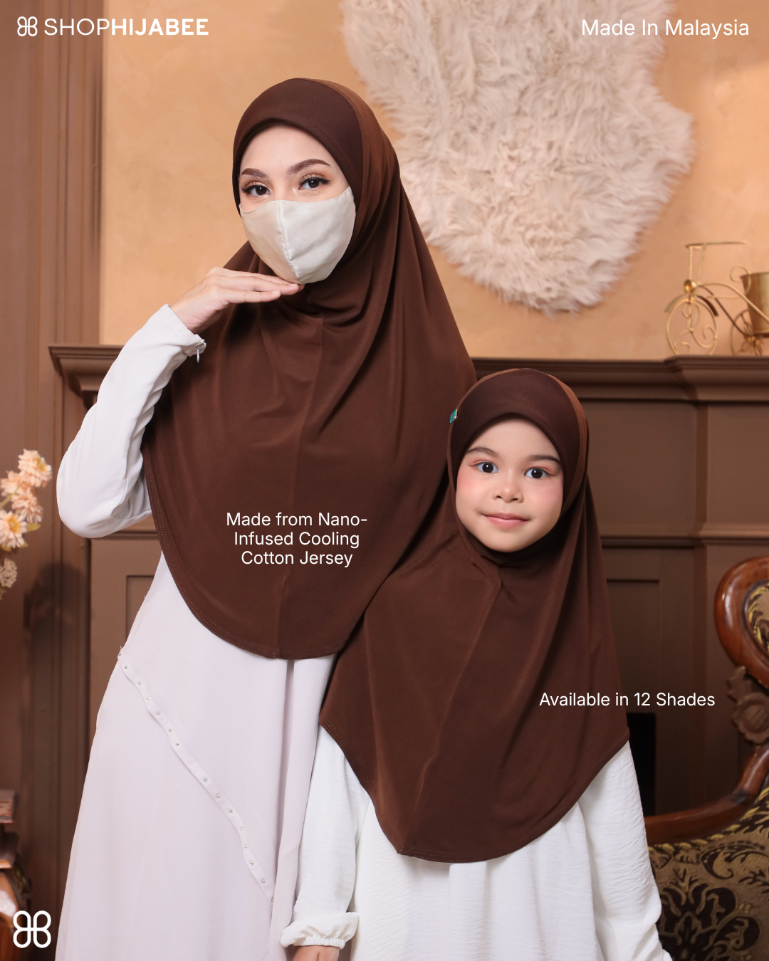 Soft Jersey/ Cooling Fabric/ Malaysian Instant Hijabs