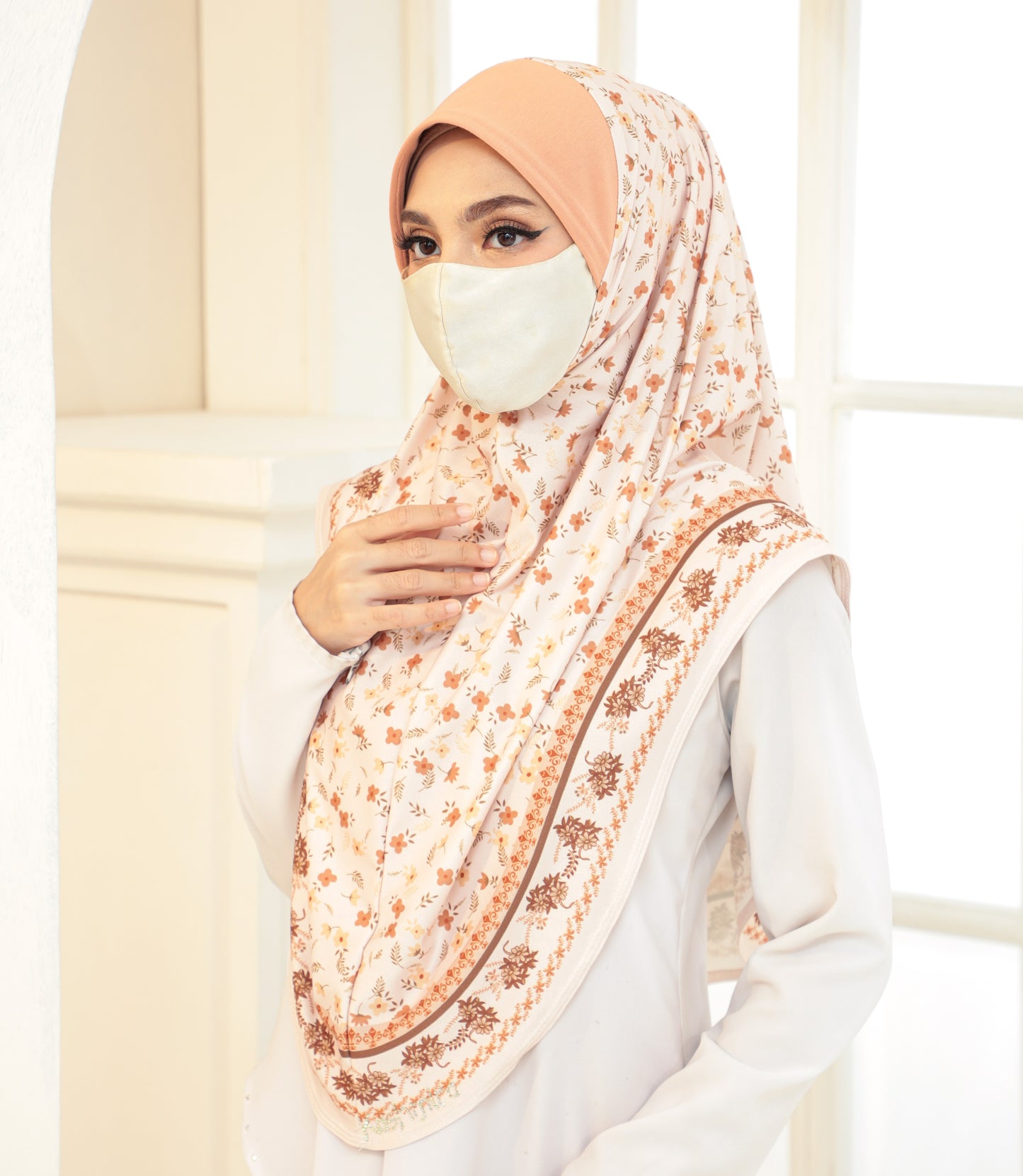 Floral- Malaysian Instant Hijabs