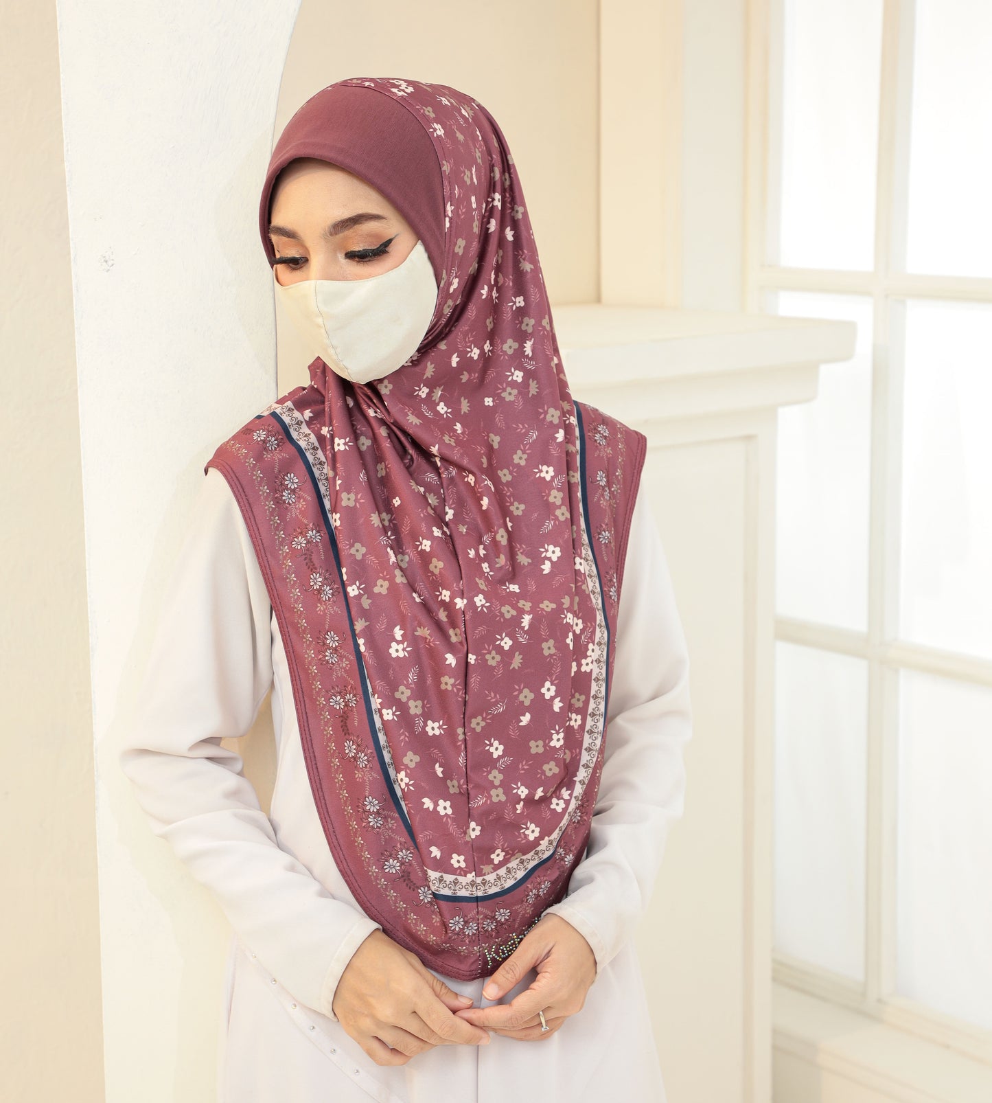 Floral- Malaysian Instant Hijabs