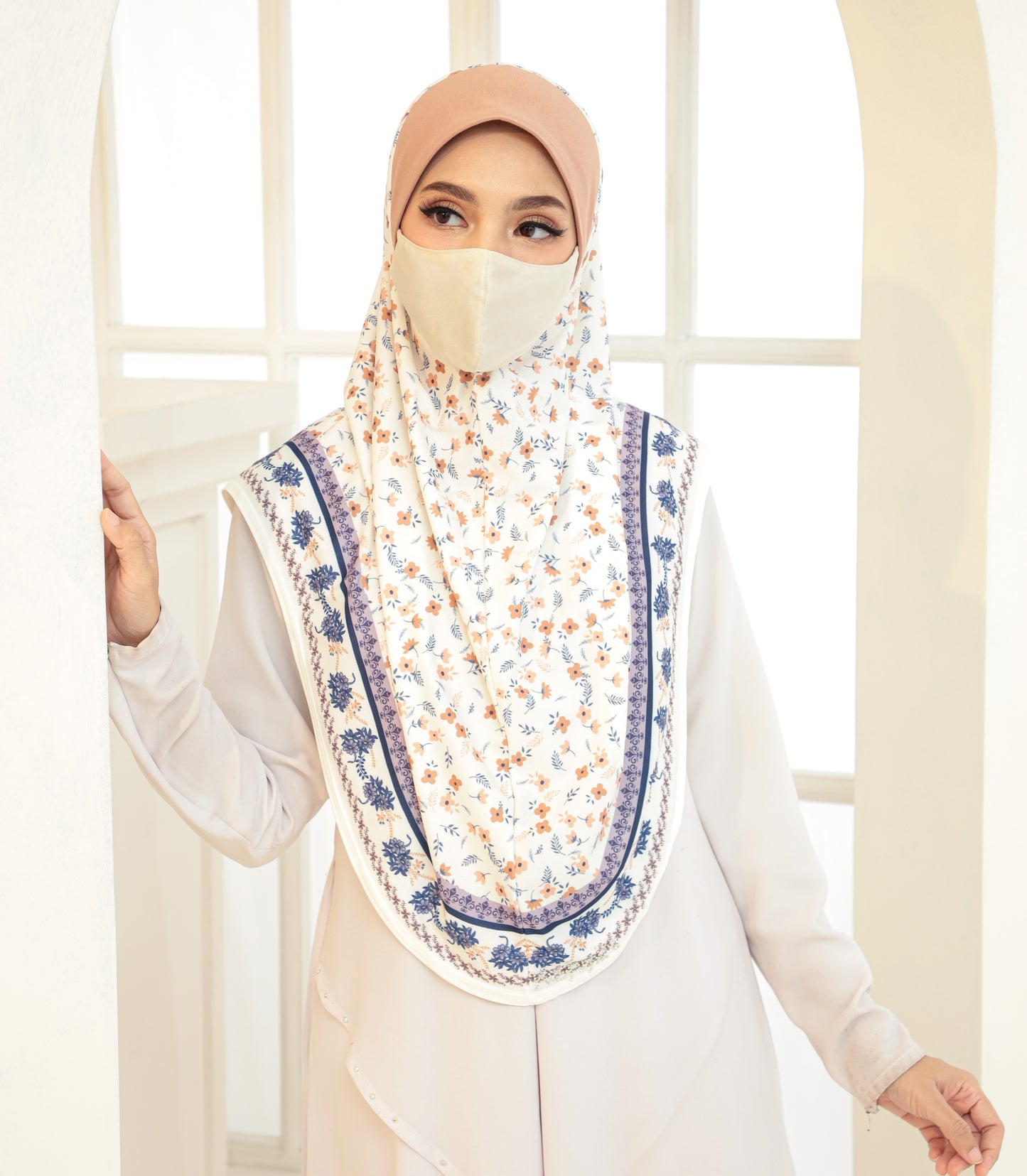 Floral- Malaysian Instant Hijabs