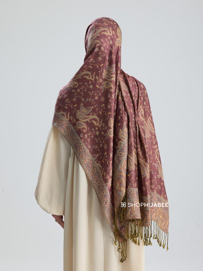 Pink Oasis - Pashmina Hijab/ Royale Paisley Series