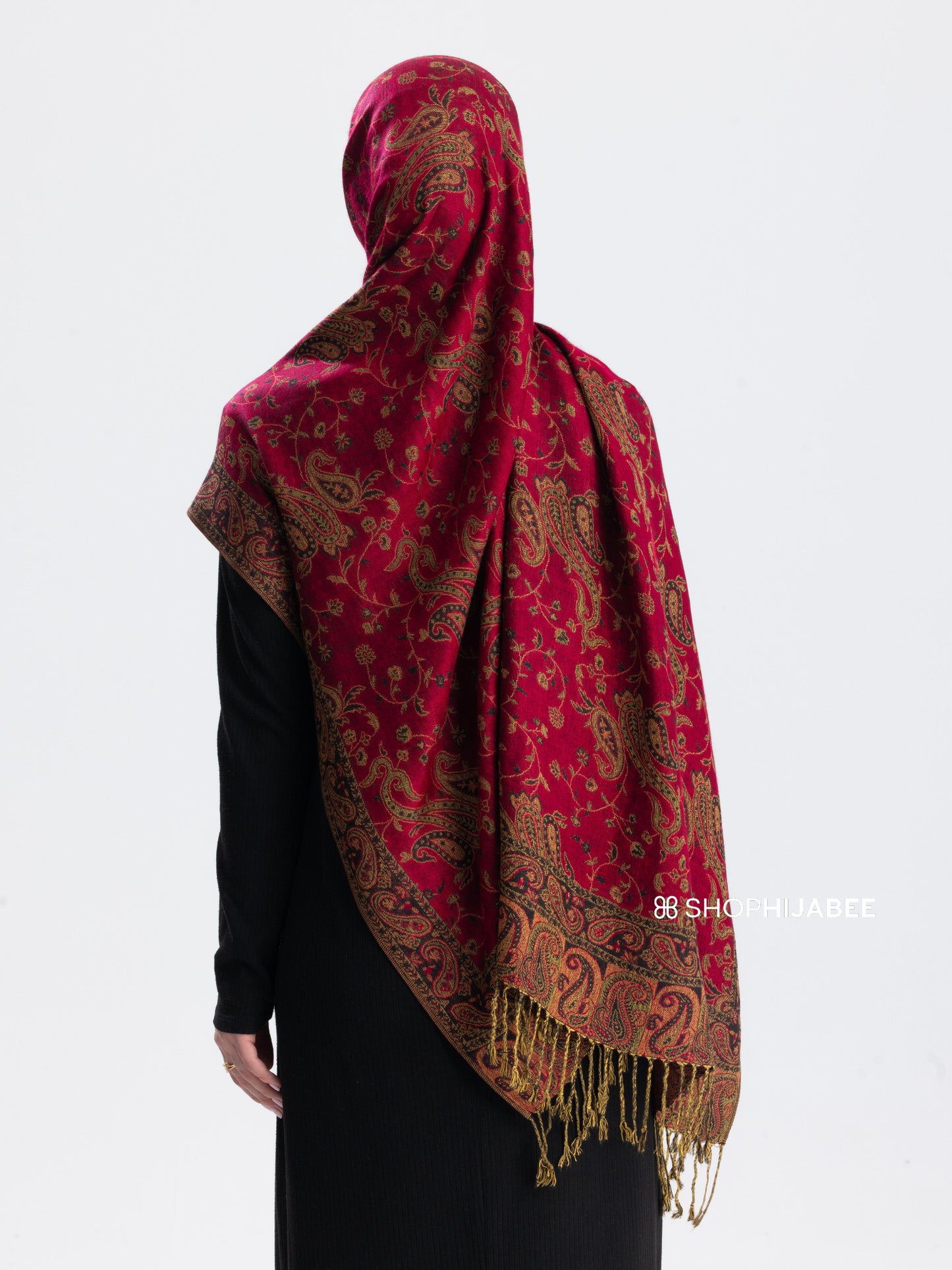 Scarlet Pashmina Hijab/ Royale Paisley Series