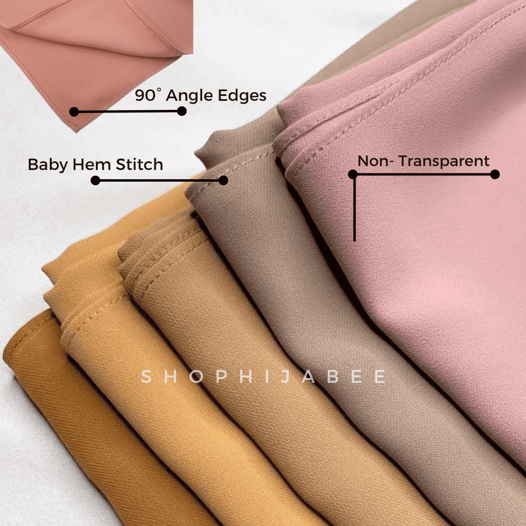 Premium Heavy Chiffon Hijab COMBO (Pack of 5)