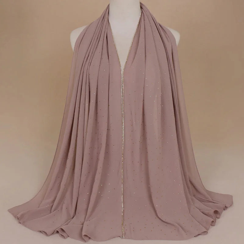 Luxury Rhinestone Lace Hijab