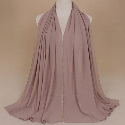 Luxury Rhinestone Lace Hijab