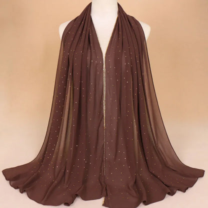 Luxury Rhinestone Lace Hijab
