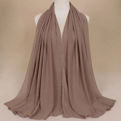 Luxury Rhinestone Lace Hijab