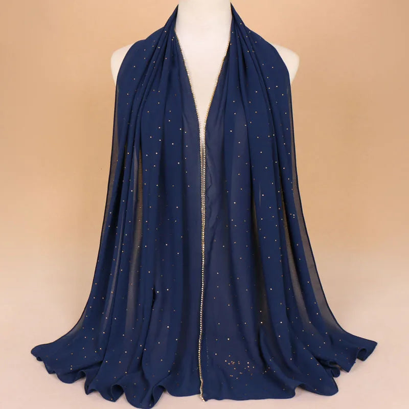 Luxury Rhinestone Lace Hijab