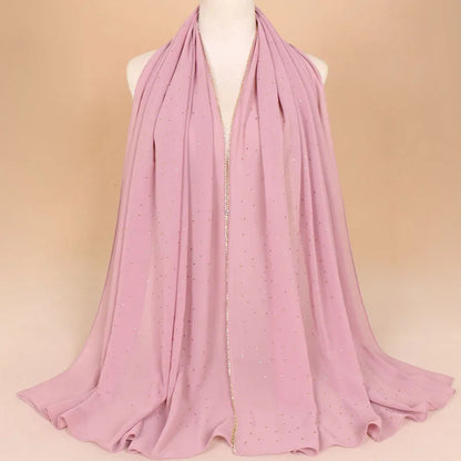 Luxury Rhinestone Lace Hijab