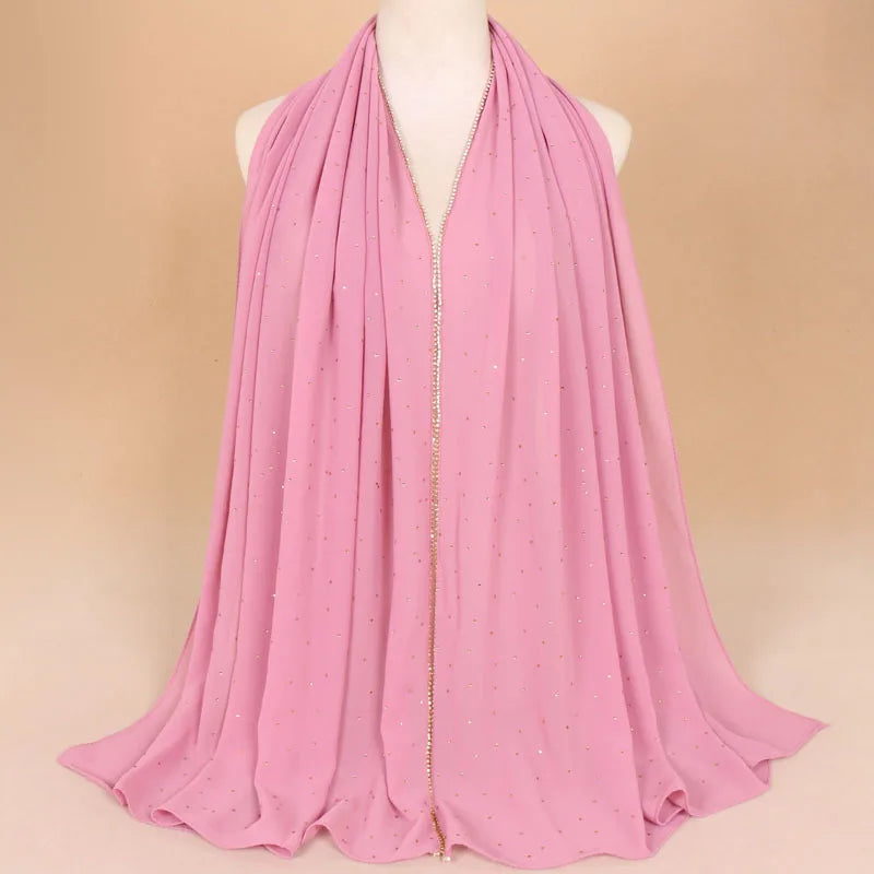 Luxury Rhinestone Lace Hijab