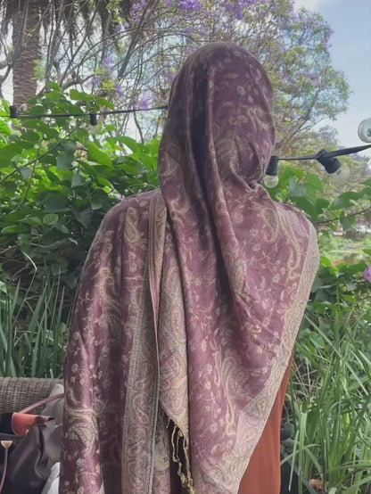 Pink Oasis - Pashmina Hijab/ Royale Paisley Series