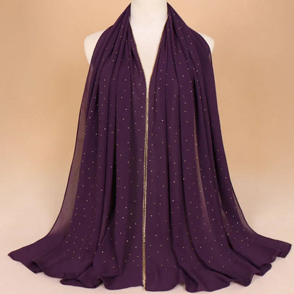 Luxury Rhinestone Lace Hijab