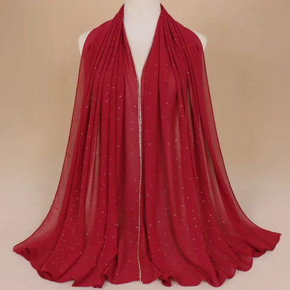 Luxury Rhinestone Lace Hijab